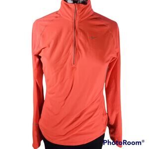 Nike | Coral Dri-Fit  Long Sleeve Shirt-3/4 Zip
